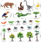 26Pcs Rainforest Animal Figures, Realistic Jungle Animals Toys - Image 2