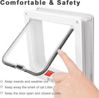 Cat Door for Windows, Pet Doors and Sliding Door, Safety Pet Door - Image 5