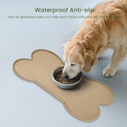 Dog Food Mat Anti-Slip Silicone Dog Bowl Mat Thicker Pet Placemat Waterproof - Image 3