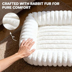 Cat Beds for Indoor Cats, Square Self Warming Cat Bed Orthopedic Pet Bed - Image 7
