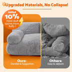 Gimars Upgrade Large Cat Bed for Indoor Cats -Added 10% More Stuff Sponge - Image 3