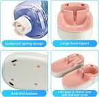 Automatic Dog Cat Feeder and Water Dispenser Gravity Food Feeder and Waterer Set - Image 5