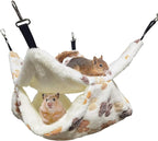 Cat Hammock for Cage, Soft Warm Hanging Bed for Kitten, Guinea Pig, Chinchilla - Image 7