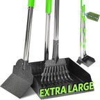 T2Y 48.8" Extra Long Handle Dog Pooper Scooper 3-Piece Set, Heavy Duty Metal by T2Y