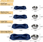Hubulk Pet Dog Bowls 2 Stainless Steel Dog Bowl - Image 4