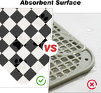 Checkered Dog Food Mat, Absorbent Leak-Proof Pet Feeding Mat, Quick Dry Cat - Image 9