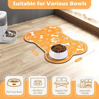 Dog Cat Mat for Food and Water, Rapid Absorbent Pet Feeding Mat, Bone Shaped - Image 7
