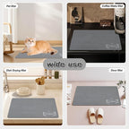 Le courant Dog Cat Feeding Mat, Water Absorbent, Non Slip Placemat - Image 4