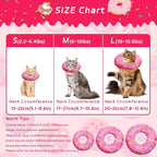 Cat Cone Soft Collar, Adjustable Cat Recovery Collars Kitten Cones to Stop - Image 2