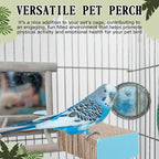 Skyygemm 2 Pieces Parrot Toy Bird Chew Cage Accessories Flat Perch Bird Paw - Image 6