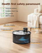 Wireless Cat Water Fountain Cordless: 108oz/3.2L Battery Operated Pet Fountain - Image 9