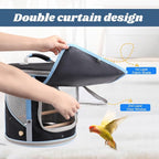 Small to Medium Bird Travel Carrier Cage, Portable Parrot Parakeet Cockatile - Image 3