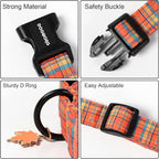 DOGWONG Fall Maple Dog Collar- Cute Classic Fall Autumn Flower Dog Collars - Image 3