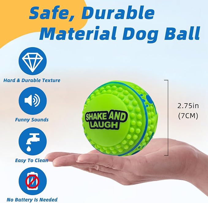 Spiky Interactive Dog Toys Ball, Shaking - Image 4