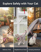 Luxelle 2 Pack Escape-Proof Cat Harness and Leash Set - Image 7