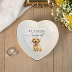 Custom Pet Portrait Watercolor Ring Dish, My Humans Are Getting Married Jewelry - Image 4