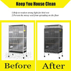 Bird Cage Seed Catcher Large Bird Cage Cover 118 * 31 inches Adjustable Net - Image 5