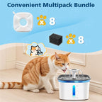 16 Pcs Cat Water Fountain Filters - Image 2