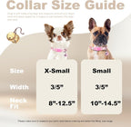 Pink Small Dog Collar with Bell -Nylon Collar - Image 3