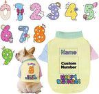Custom Dog Birthday Shirt, Personalized Pet Apparel Print by Unknown