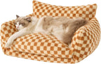 Hollypet Cat Bed Fluffy Plush Mutifuctional Double-Layer Soft Pet Couch by Hollypet