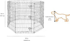 Amazon Basics Foldable Octagonal Metal Exercise Dog Playpen, Indoor/Outdoor - Image 2
