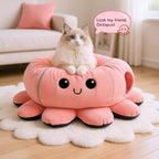 Cat Tunnel Bed for Indoor Cats, Peekaboo Cat Cave Bed, Soft Cat Donut Tunnel - Image 2