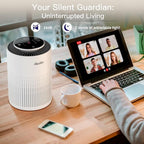 2 Pack Air Purifiers for Home Bedroom H13 True HEPA Air Filter Cleaner - Image 6