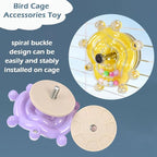 Bird Toys for Parakeets, Colorful Parakeet Toys Wheel, Interactive Spinner - Image 4