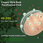 TIANCENTRAL H Bird Bath Copper Disk 2PCS-99.99% Pure Copper Cleaning Disk - Image 3