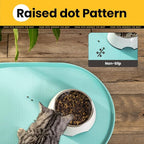 Dog Food Mat, Raised Edges Pet Food Mats - Image 8