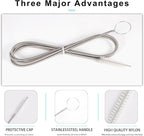 CiaraQ Bottle Cleaning Brushes, 8 Inch Nylon Tube Brush Set & A Flexible Long - Image 2
