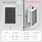 Large Dog Door for Exterior Door Dog Door for Door, Doggie Door - Image 5