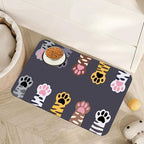 Cute Cat Paw Print Dog Food Mat by Unknown