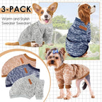 3 Pack Dog Sweaters for Small Dogs Girl Boy Winter Fleece Clothes Warm Soft Dog - Image 6