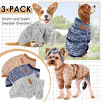 3 Pack Dog Sweaters for Small Dogs Girl Boy Winter Fleece Clothes Warm Soft Dog - Image 6
