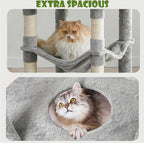 78.8" Large Cat Tree Tower for Indoor Kitties, Sisal Scratching Posts, Hammock - Image 3