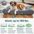 FurHaven Orthopedic Dog Bed for Large Dogs, Luxe Lounger Contour Mattress - Image 3