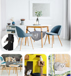 Unittype 2 Pieces Cat Cage Hammock Hanging Pet Bed Double Layer Soft Plush - Image 5