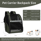 Cat Backpack Carrier for Small Dogs and Medium cat Puppy Kitten Bunny Pet - Image 5