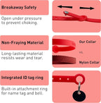 Red Cat Collar - Soft, Comfortable, and Lightweight Breakaway Collar - Image 3