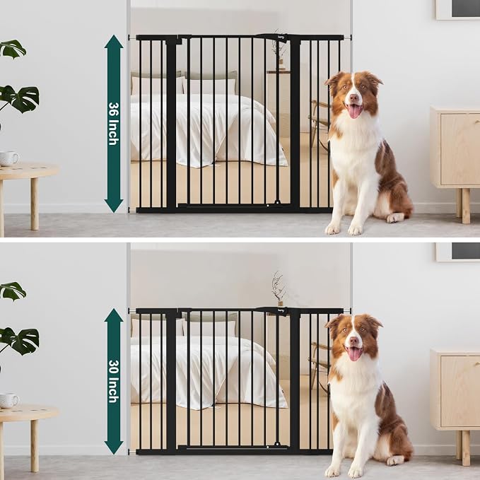 keny 36" Extra Tall Baby Gate for Doorways, Fits Openings 29.7" to 46" Wide - Image 3