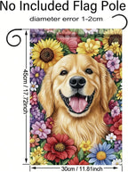 Golden Retriever Garden Flag 12x18 Inch Dog - Image 8