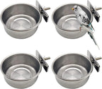 Tfwadmx Bird Feeding Dish Cups Parrot Food Bowl Clamp Holder Coop Cup, Bird by Tfwadmx