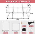 24 Panels Portable Small Animals Playpen, Portable Plastic Enclosure, Puppy - Image 2