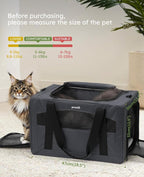 Pecute Cat Carrier Stable XL, Pet Carrier Breathable and Portable, Cat Carriers - Image 7