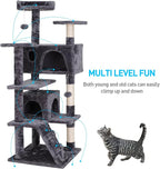 54-Inch Cat Tree for Large Cats, Sturdy Multi-Level Cat Tower - Image 8