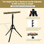 16-63 Inch Height Adjustable Bird Perch Pepper Wood Bird Training Perch Stand - Image 4