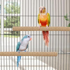 Hypeety Bird Perch Stand Natural Wood Parrot Hemp Rope Perch Birdcage - Image 7