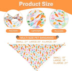 Easter Dog Bandana XLarge 2PCS, Colorful Scarf - Image 3